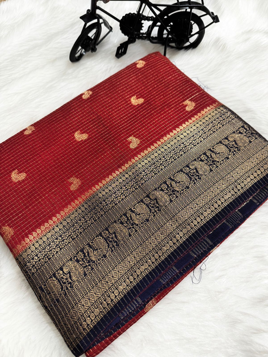 Beautiful vintage semi Gadwal sarees