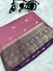Beautiful vintage semi Gadwal sarees