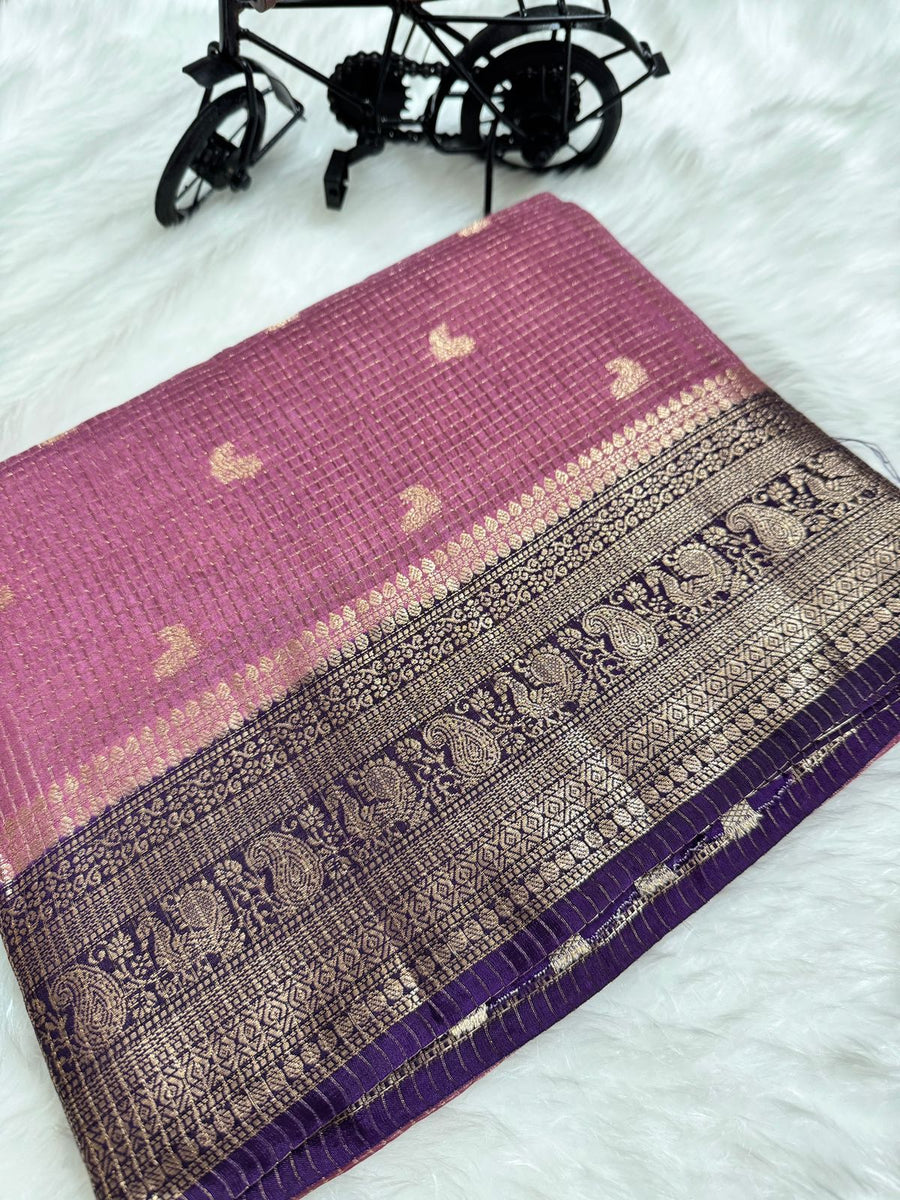 Beautiful vintage semi Gadwal sarees