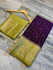 Premium semi chinya silk fabric