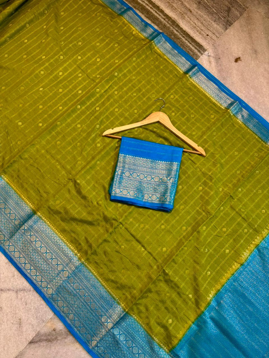 Premium semi chinya silk fabric