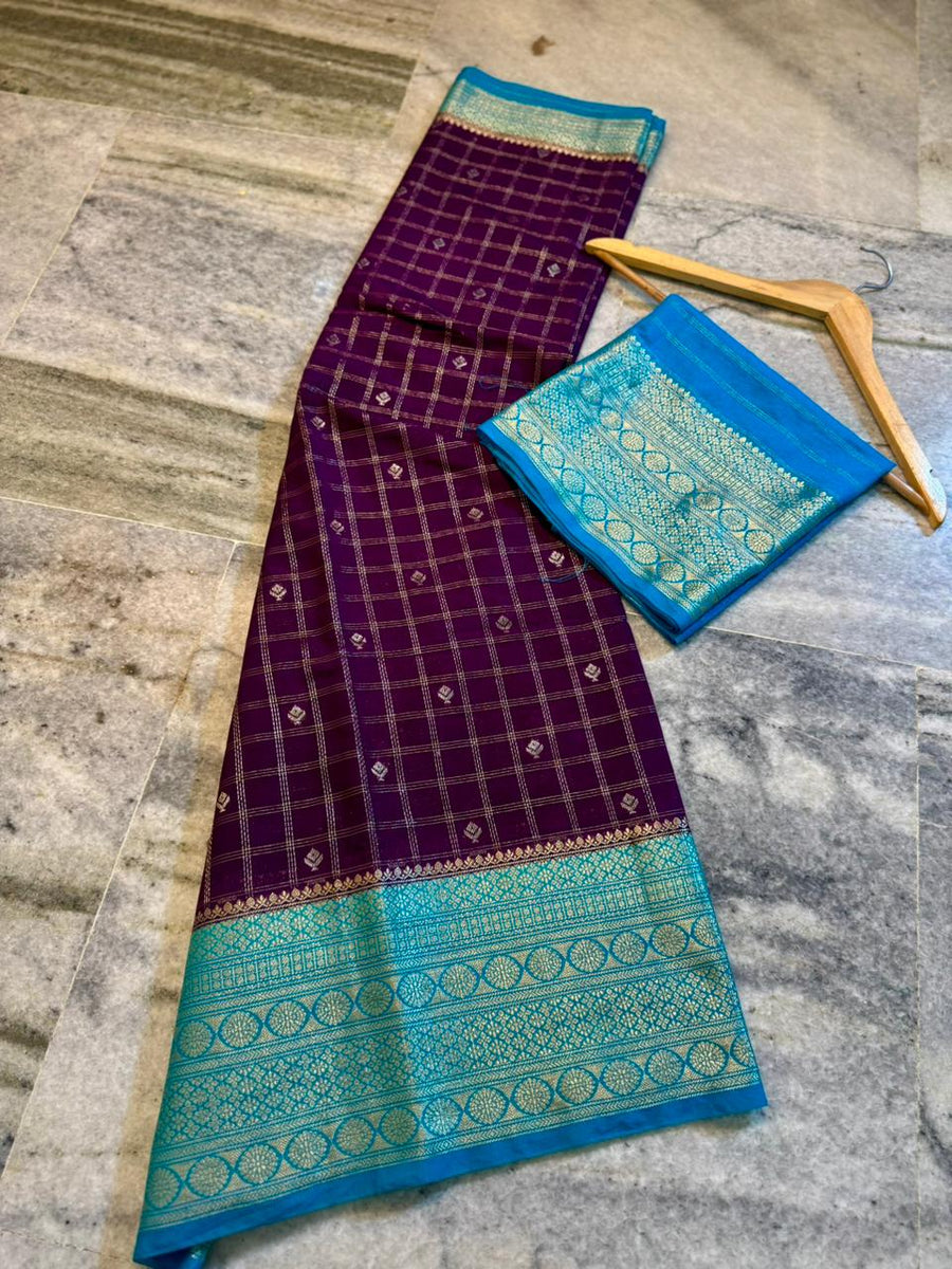 Premium semi chinya silk fabric