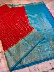 Premium semi chinya silk fabric