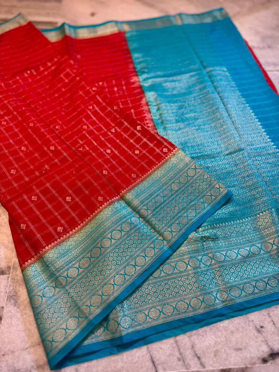 Premium semi chinya silk fabric