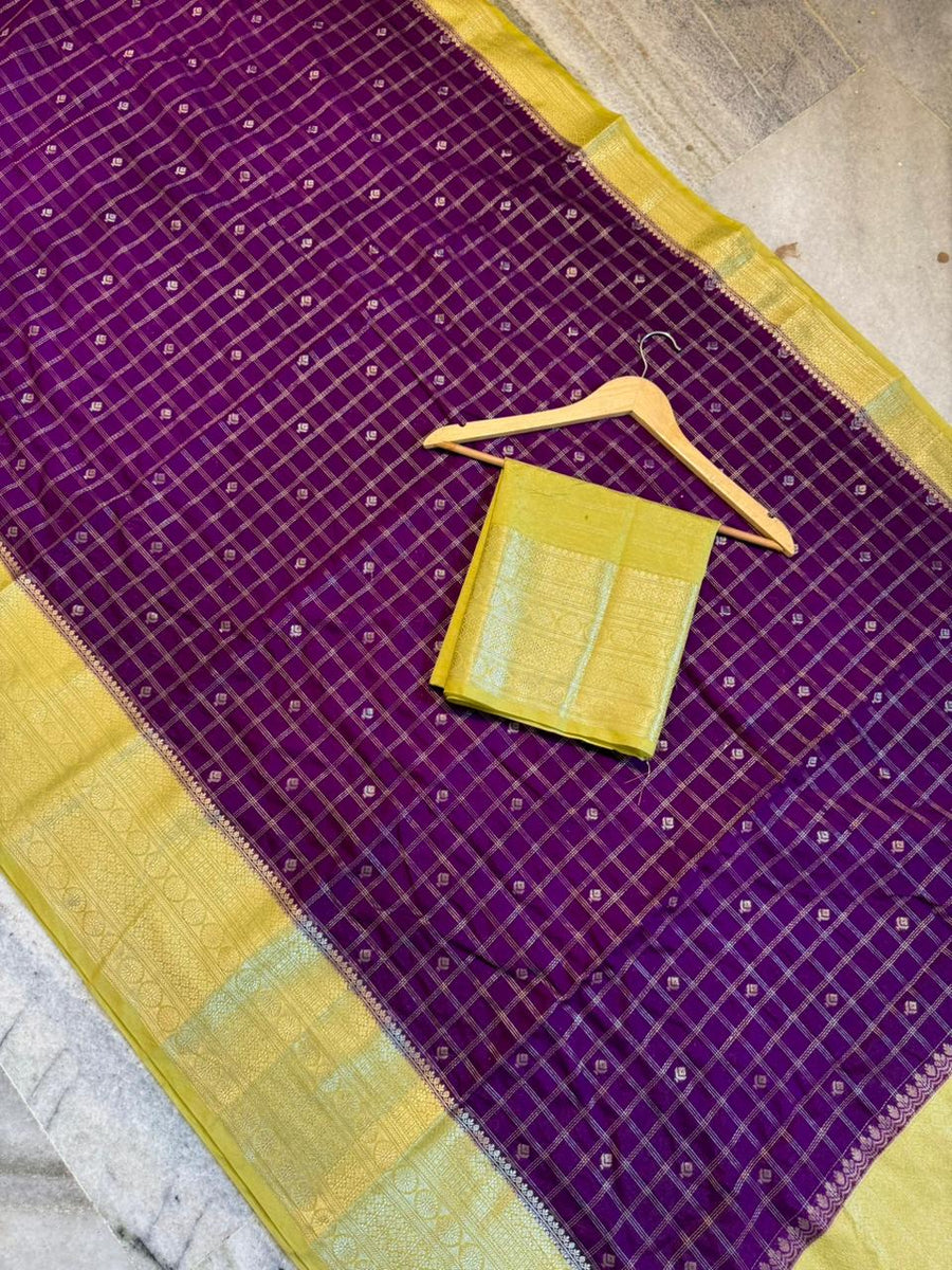 Premium semi chinya silk fabric