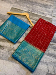Premium semi chinya silk fabric