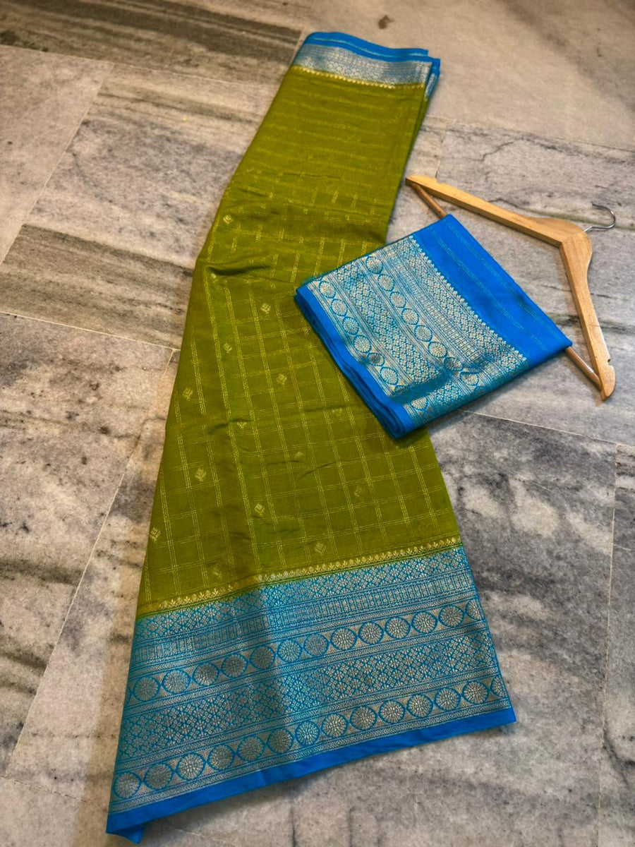 Premium semi chinya silk fabric