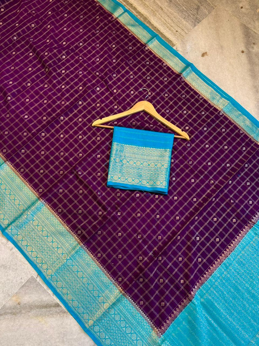 Premium semi chinya silk fabric