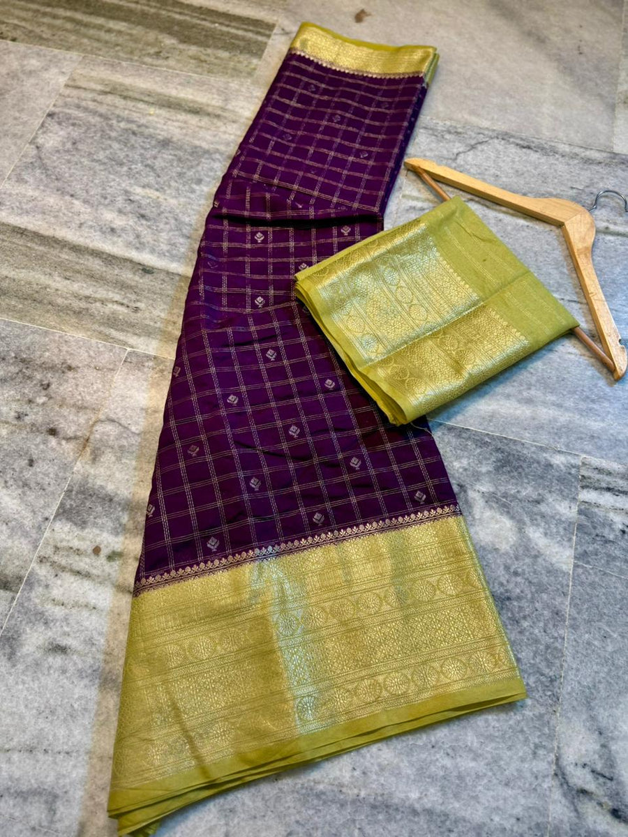 Premium semi chinya silk fabric