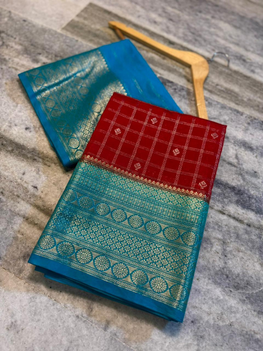 Premium semi chinya silk fabric