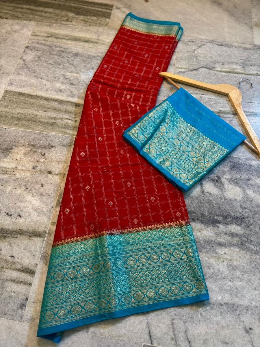 Premium semi chinya silk fabric