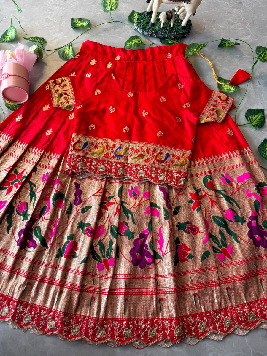 Kids Paithani Lehenga Collection