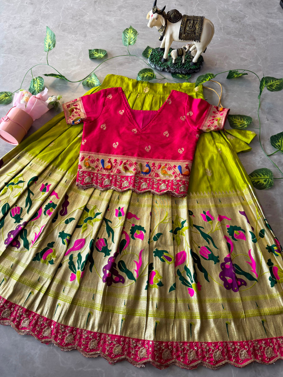 Kids Paithani Lehenga Collection