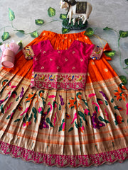 Kids Paithani Lehenga Collection