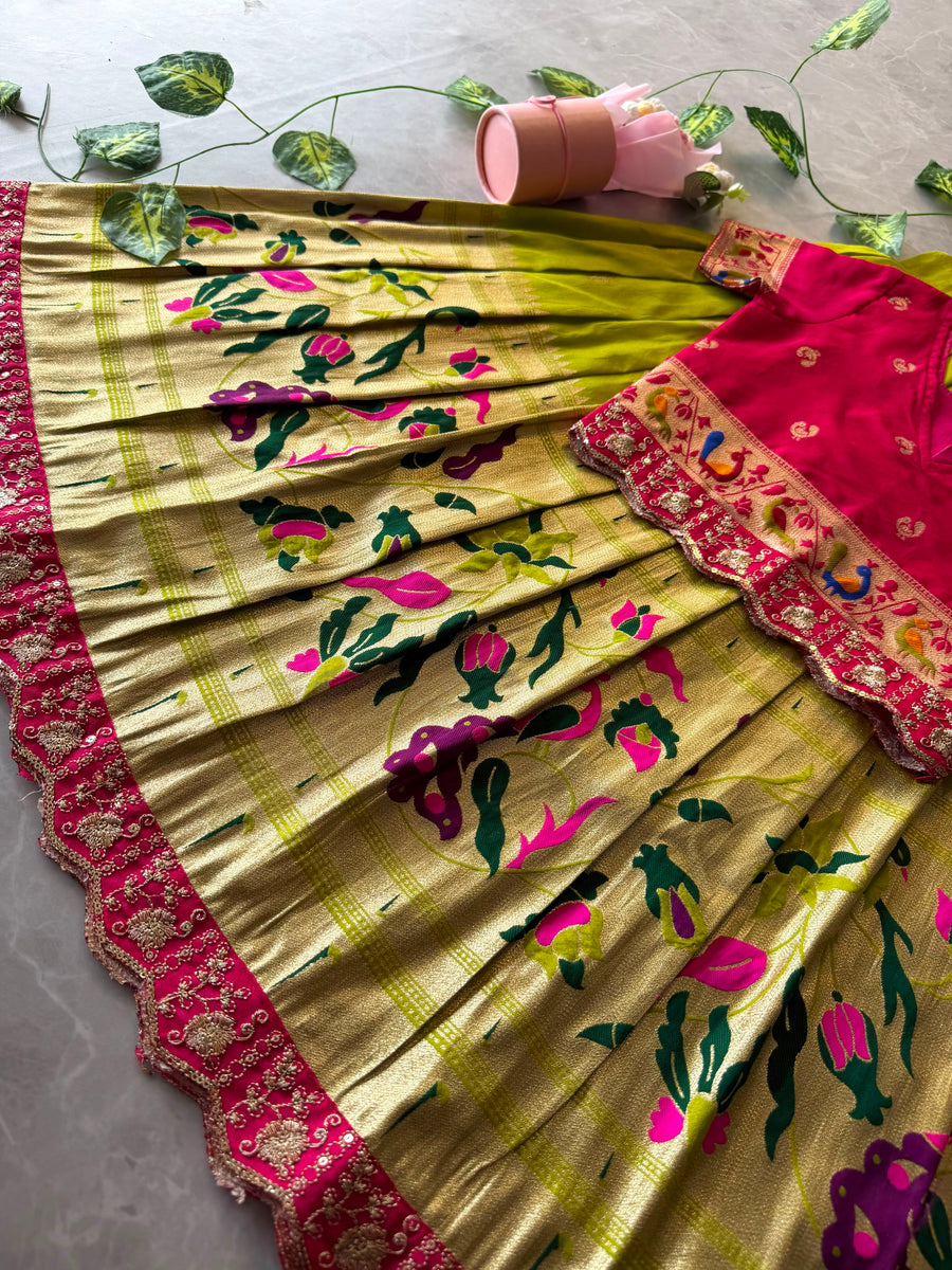 Kids Paithani Lehenga Collection