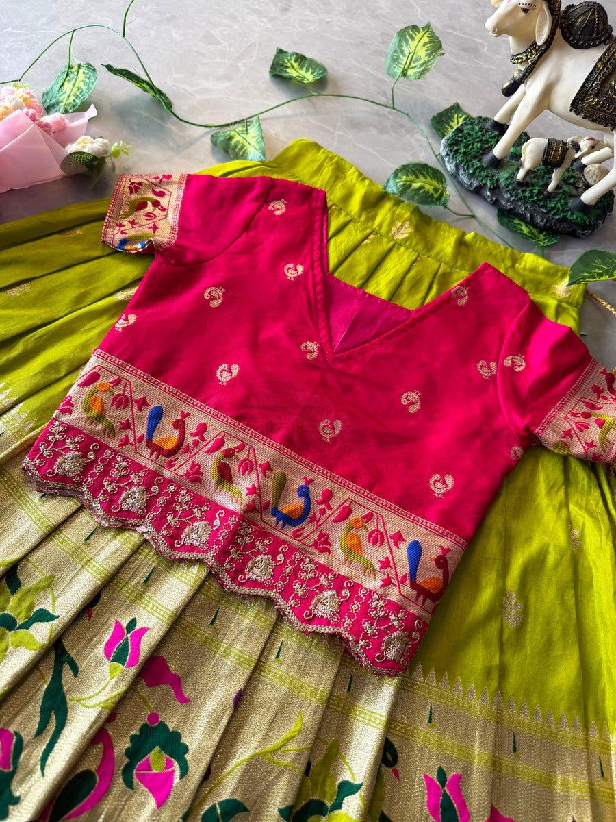 Kids Paithani Lehenga Collection