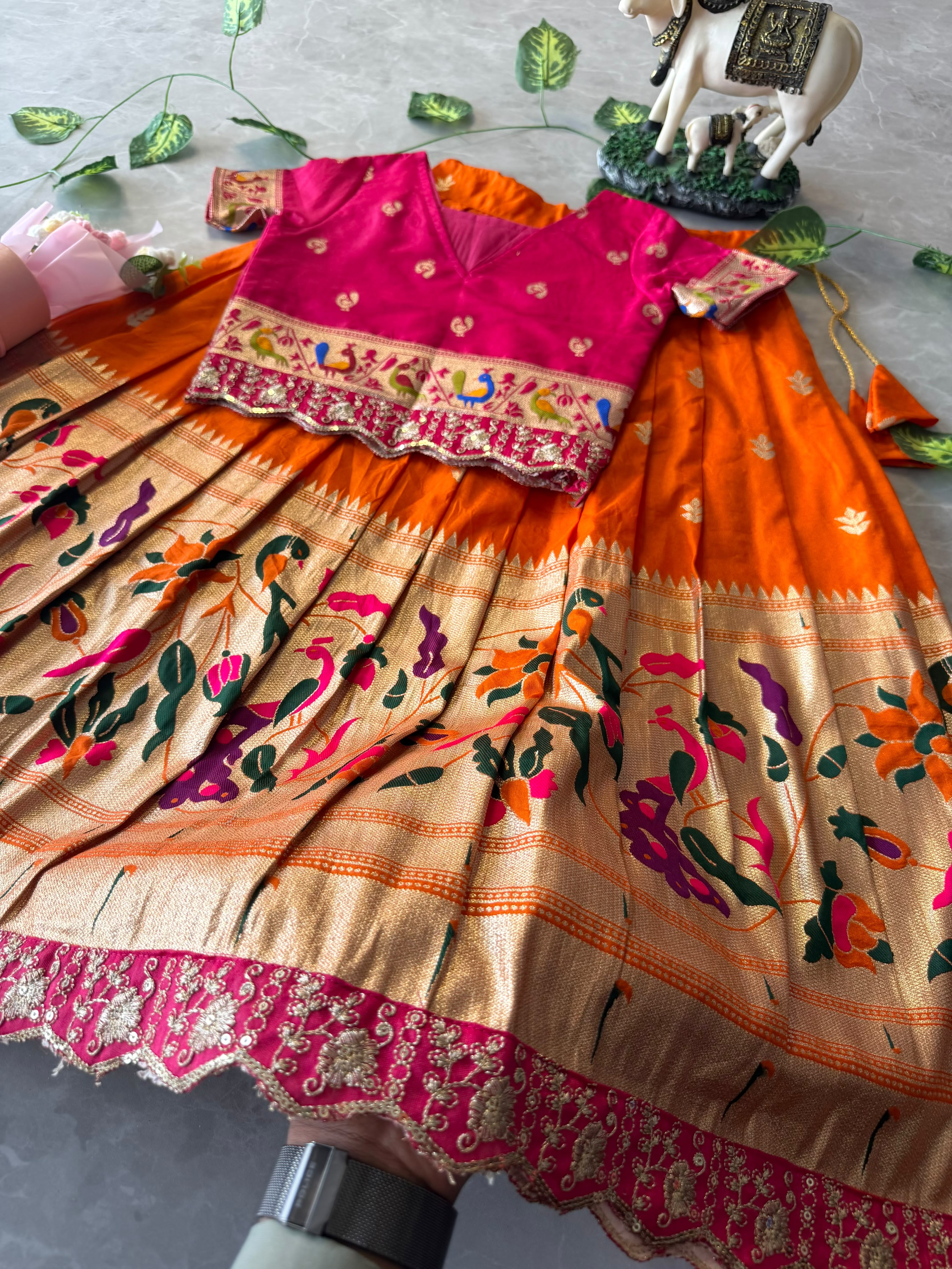 Kids Paithani Lehenga Collection