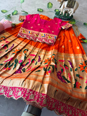 Kids Paithani Lehenga Collection