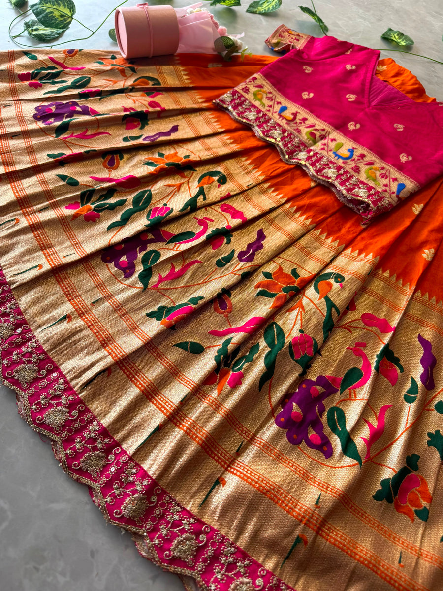 Kids Paithani Lehenga Collection