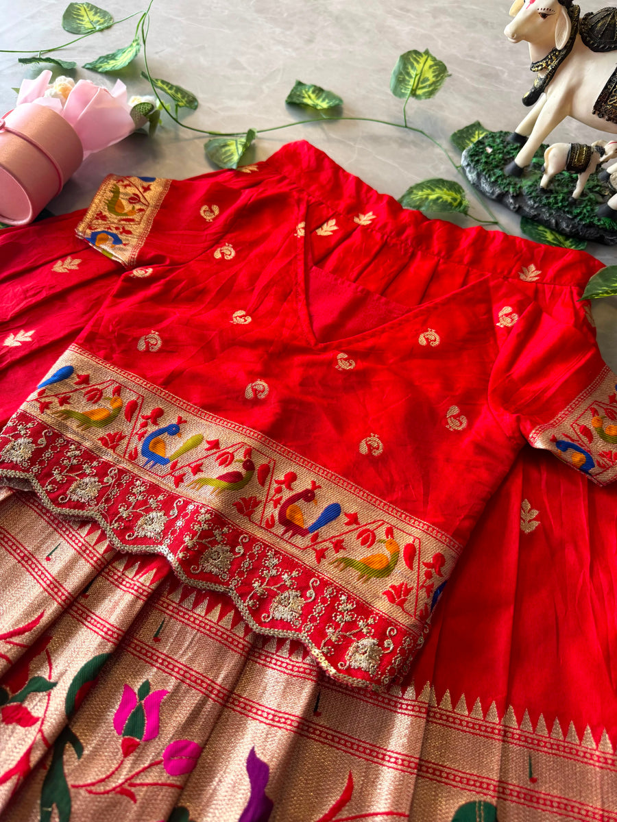 Kids Paithani Lehenga Collection