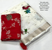 kota butti embroidery saree