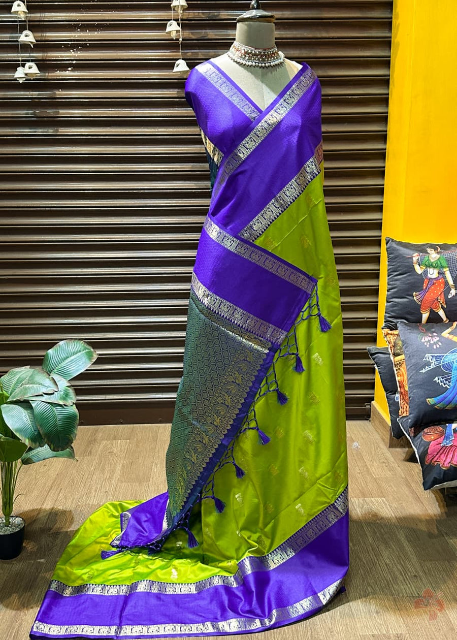 Elegant and classic semi kanjivaram soft silk