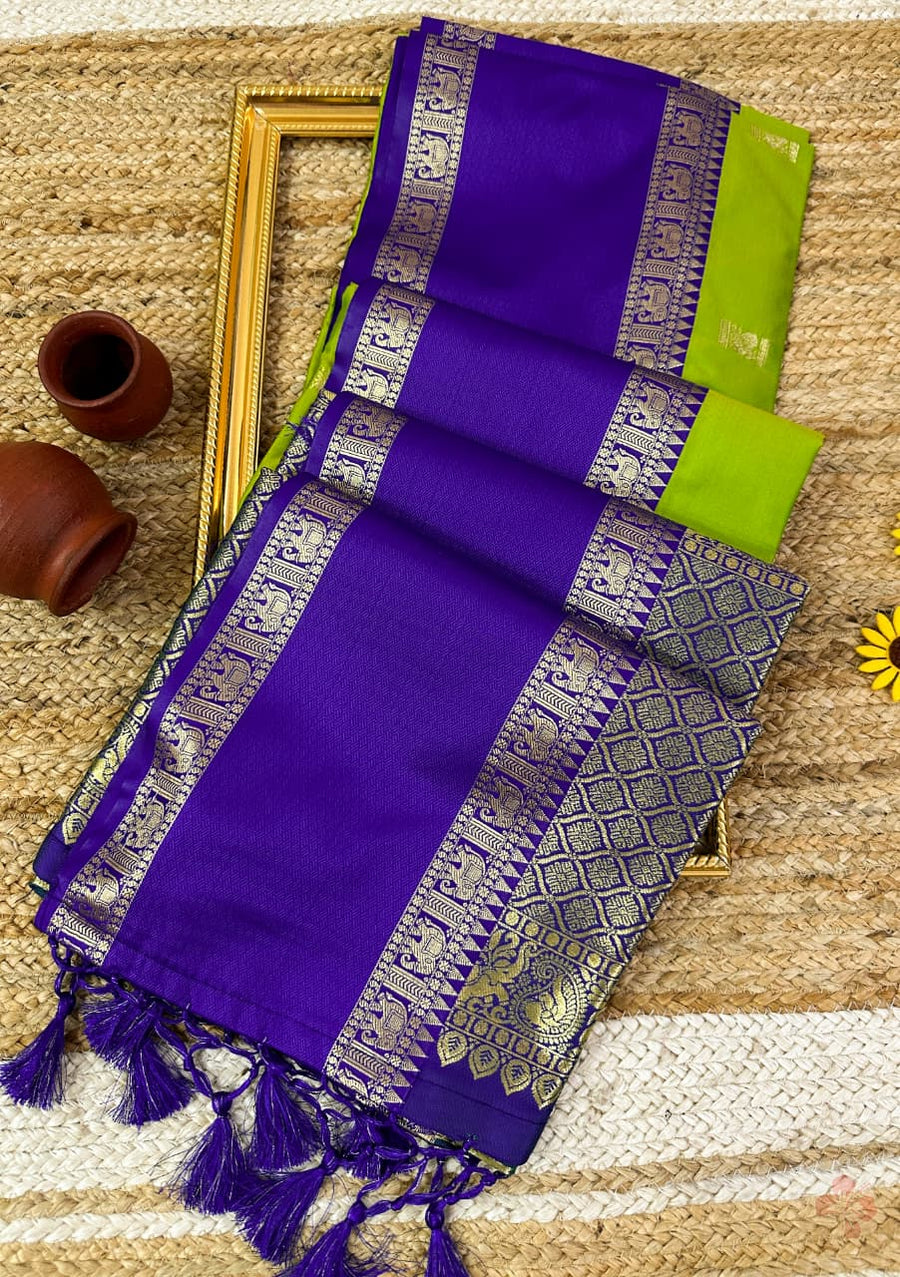 Elegant and classic semi kanjivaram soft silk