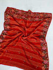 Elegant pure soft chiffon saree