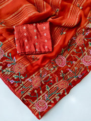 Elegant pure soft chiffon saree