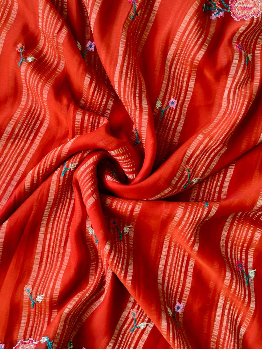 Elegant pure soft chiffon saree