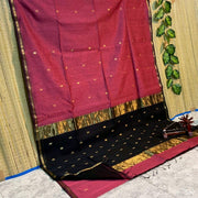 Elegant star ⭐ design Maheswari handloom cotton saree