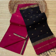 Elegant star ⭐ design Maheswari handloom cotton saree