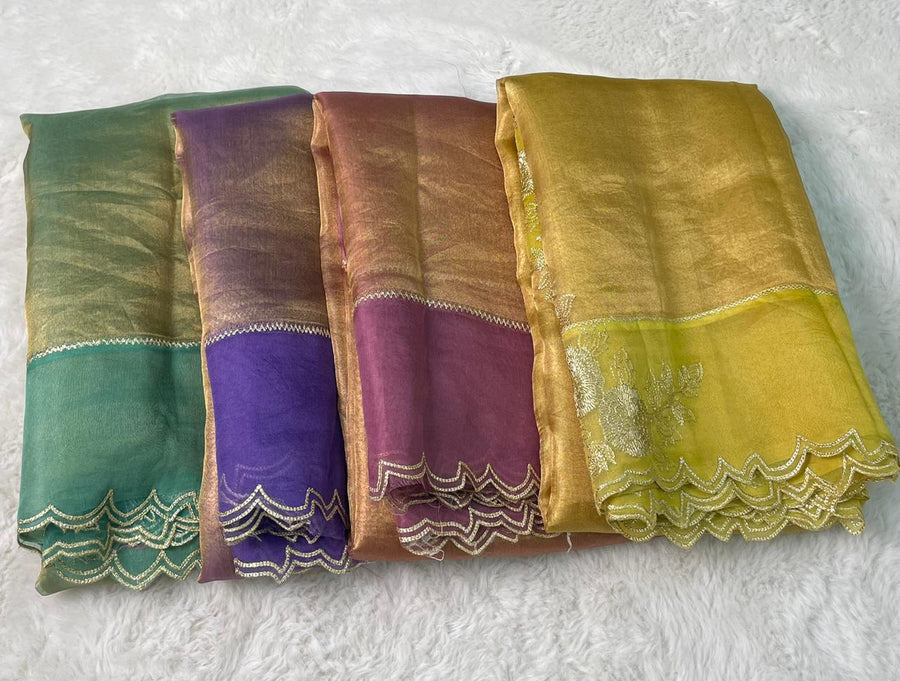 Banarasi Pure Tissue Embroidery Saree