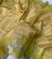 Banarasi Pure Tissue Embroidery Saree