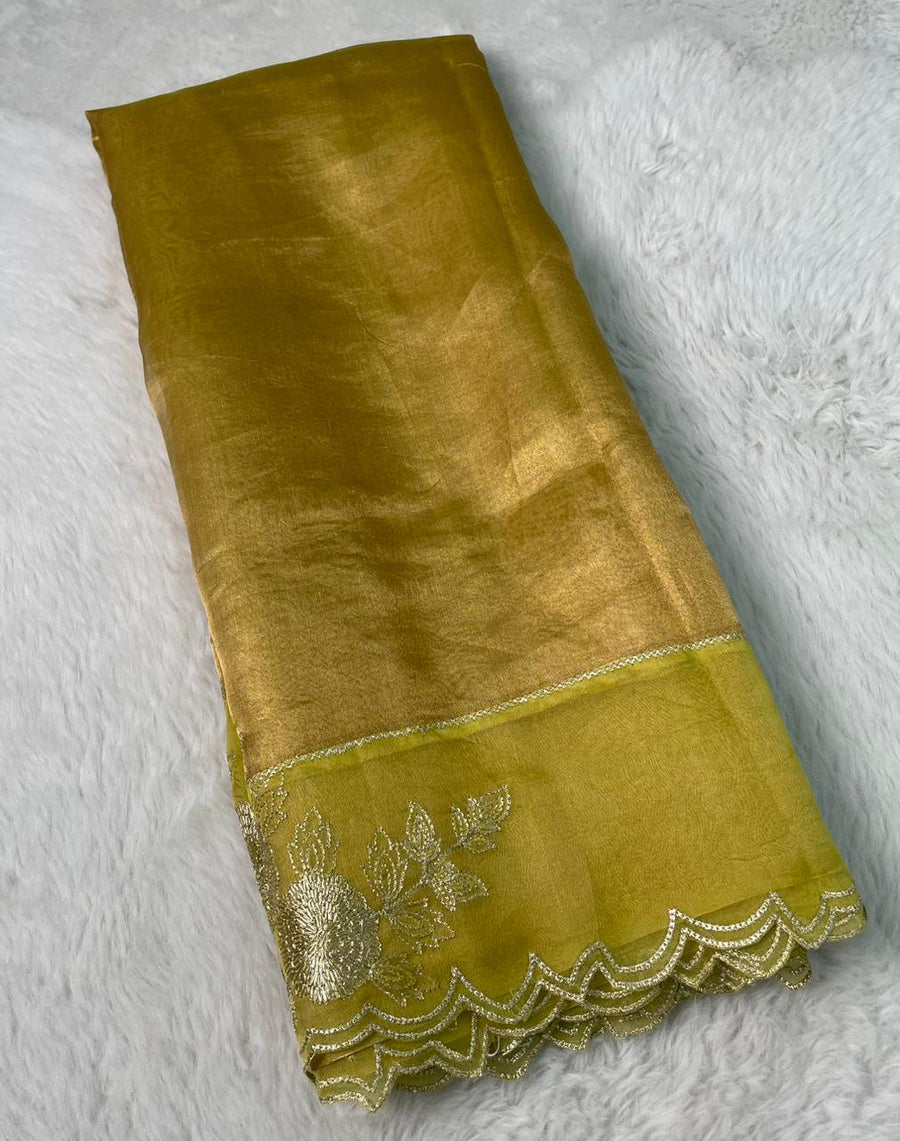 Banarasi Pure Tissue Embroidery Saree