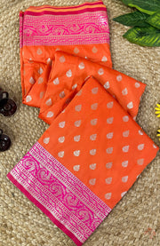 Premium soft flowy Banarasi saree