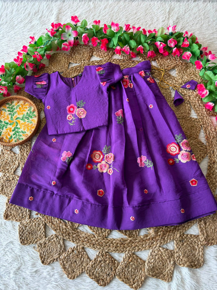 Soft Mul Chanderi lehenga and blouse