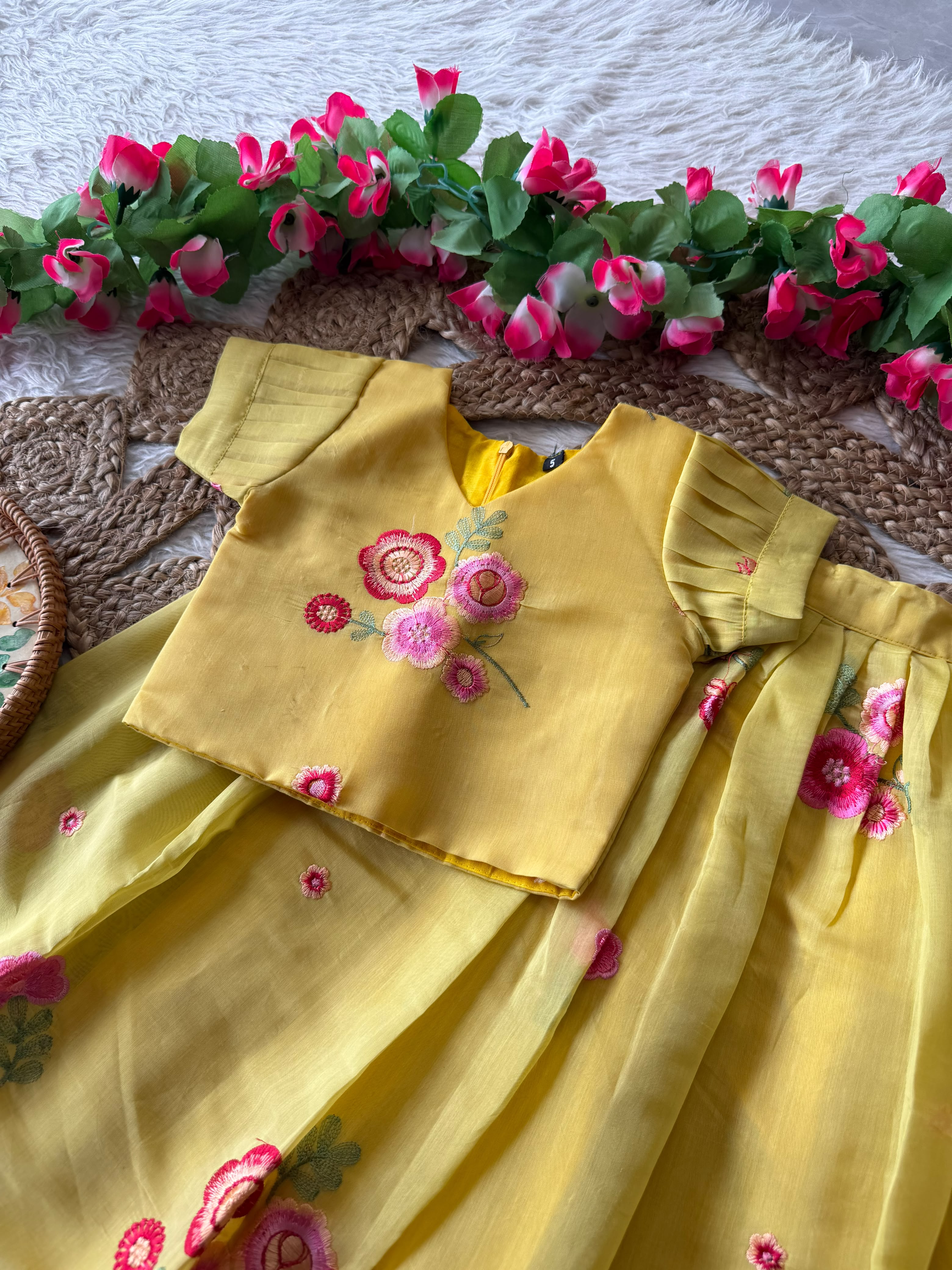 Soft Mul Chanderi lehenga and blouse
