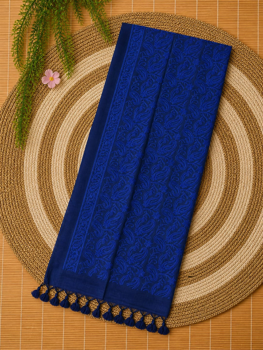 Pure Cotton Special all over Stitch Chikankari Saree