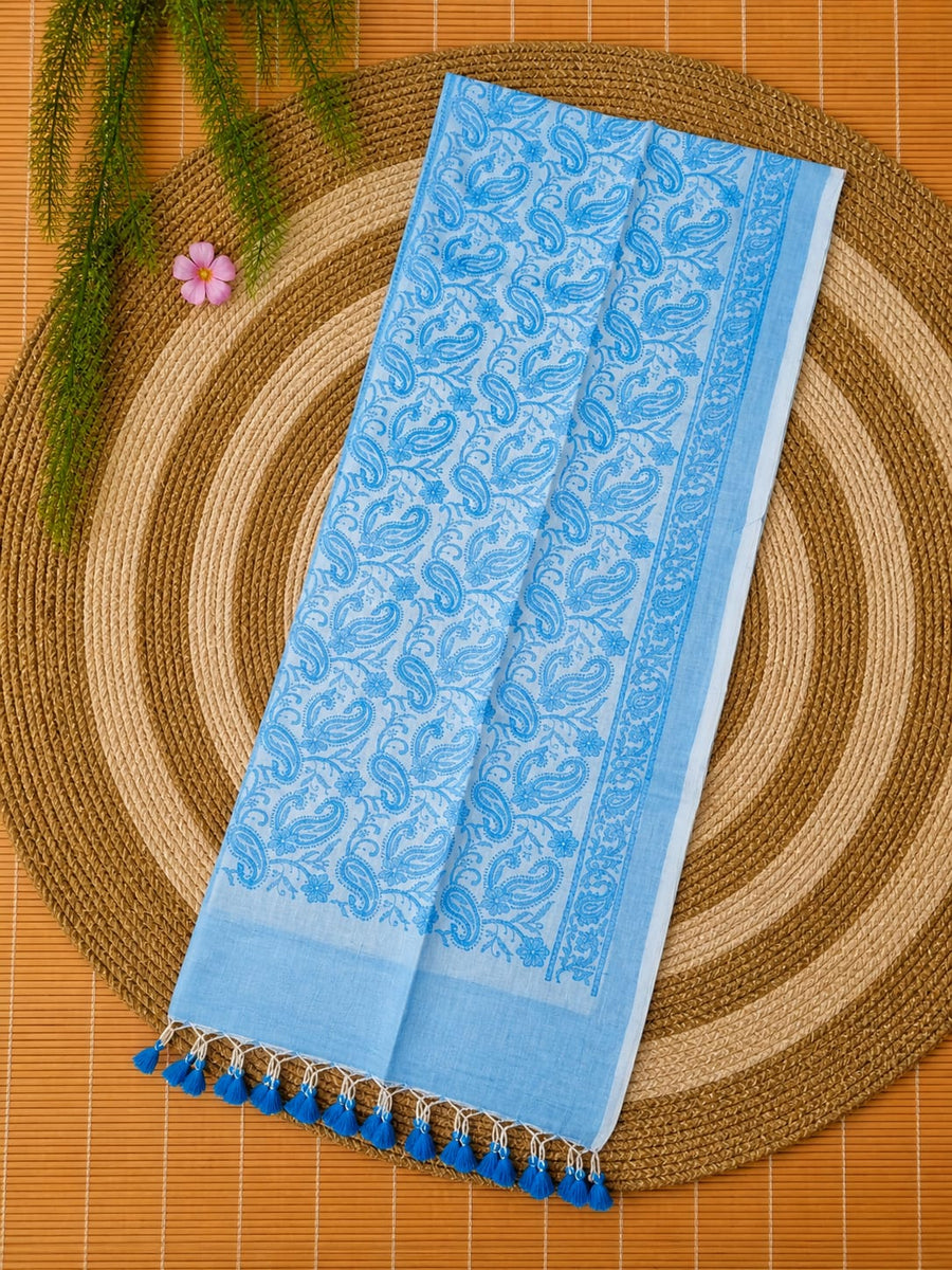 Pure Cotton Special all over Stitch Chikankari Saree