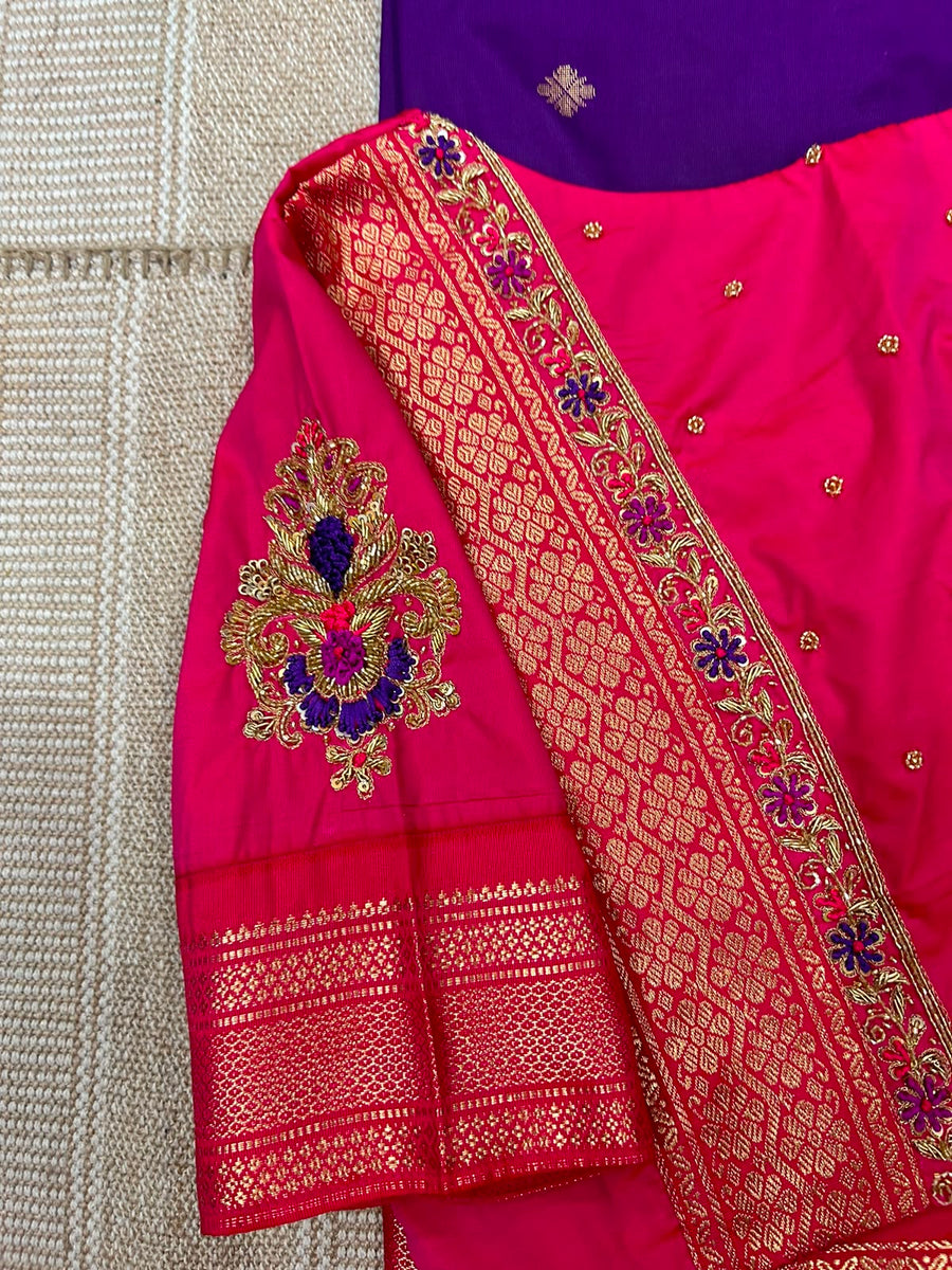 Premium semi gadwal saree