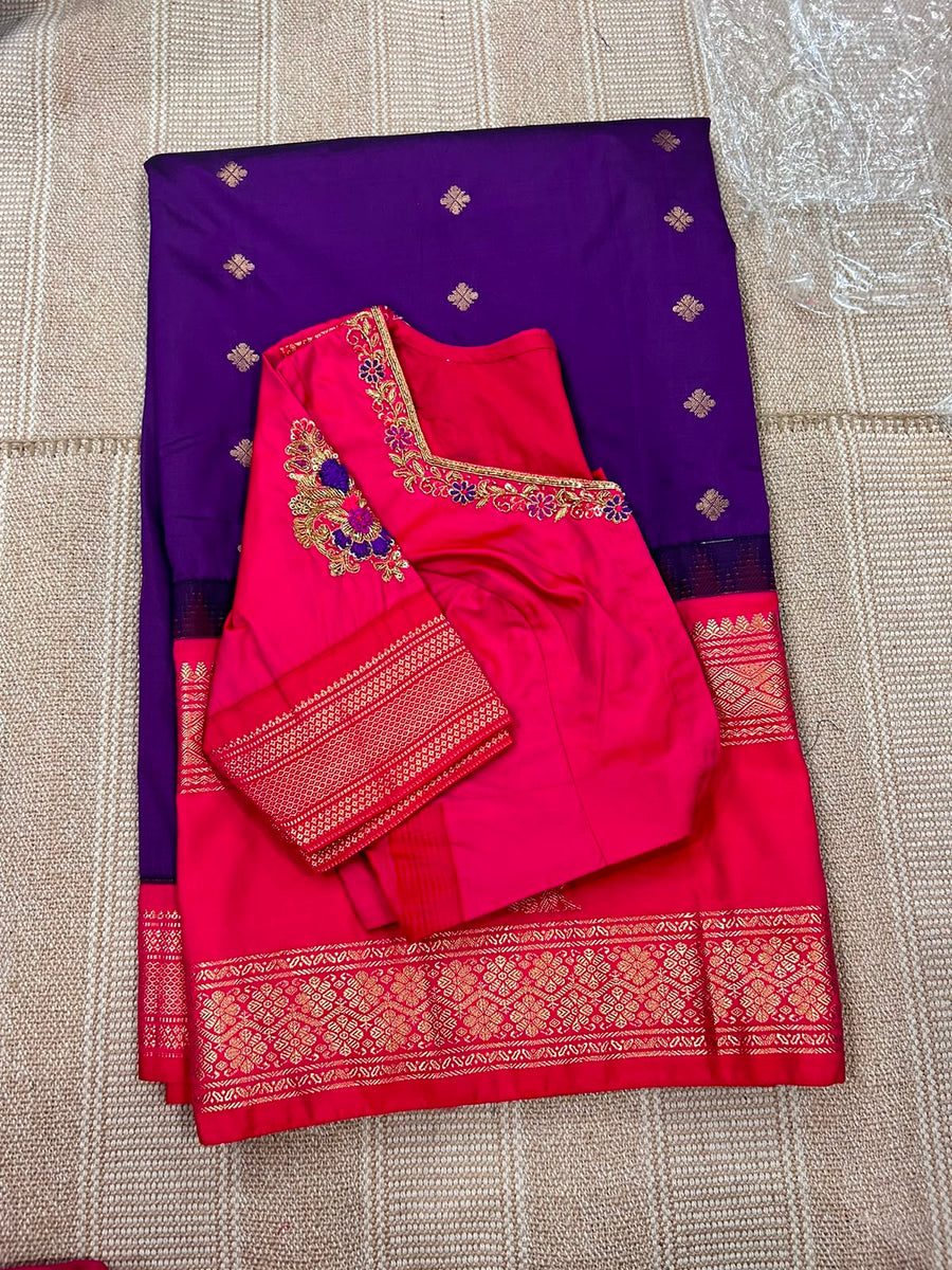Premium semi gadwal saree