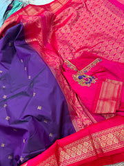 Premium semi gadwal saree