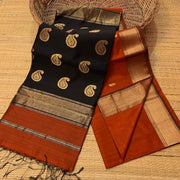Handloom Ball Buti semi Maheshwari Saree