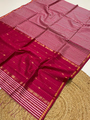 Maheshwari handloom Madras checks saree