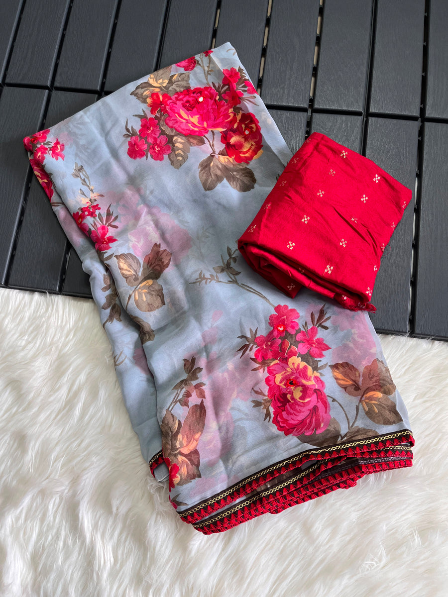 Premium Georgette Saree
