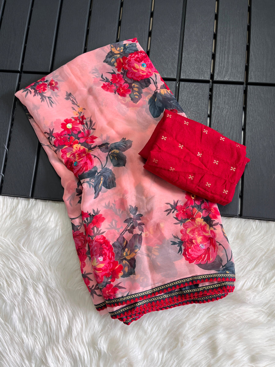 Premium Georgette Saree