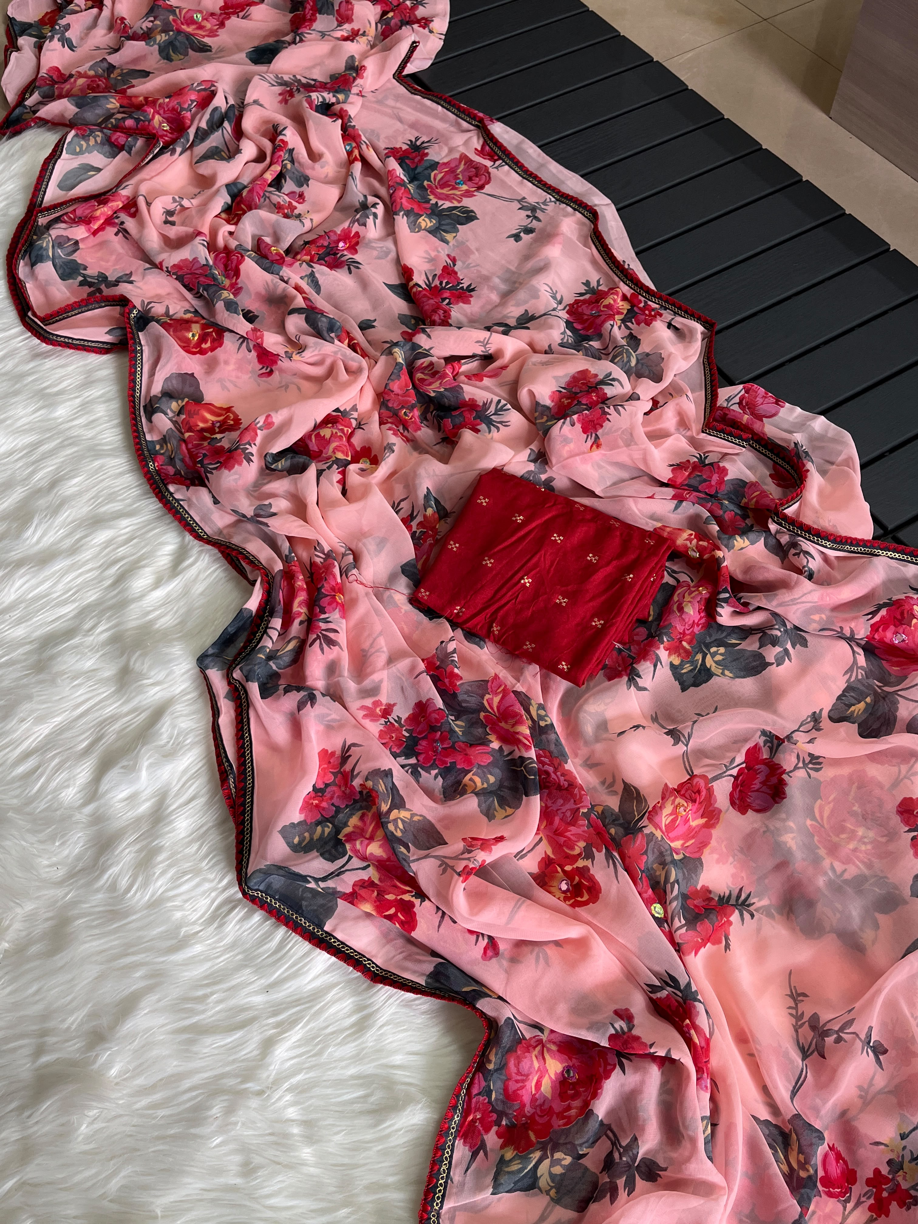Premium Georgette Saree