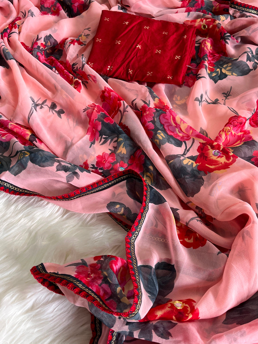 Premium Georgette Saree