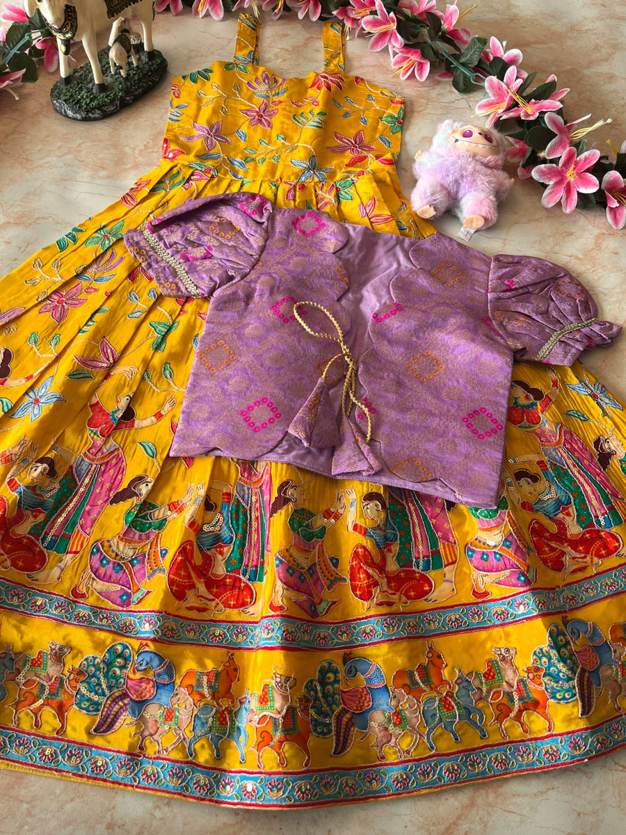 Beautiful kids gown with matching coat